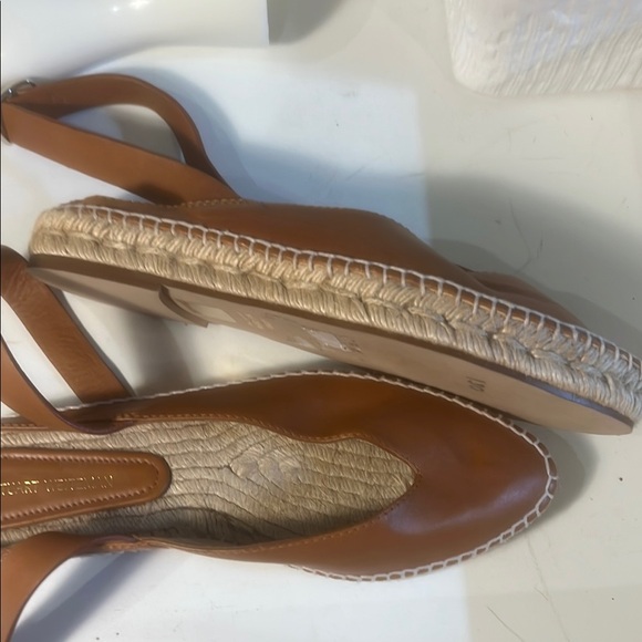 Stuart Weitzman Brown Leather Espadrilles - Picture 4 of 4